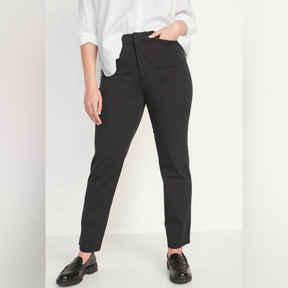 Old Navy Pixie High Rise Pants Sz 10 Black Secret Smooth Pockets NWT
